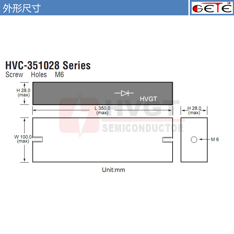 高壓整流硅堆YGL30A201D 二極管3A200KV