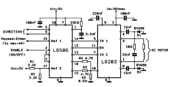 L6203直流电机控制器