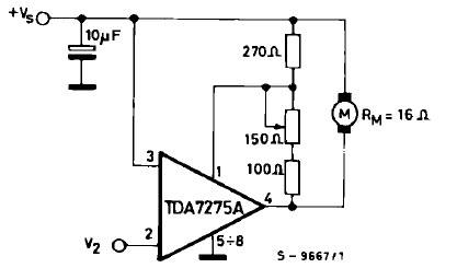 TDA7275A直流电机调速电路