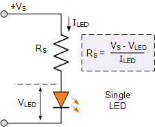 单 LED 接口电路