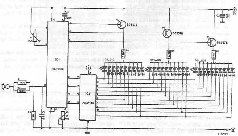 CA3162手持式电压表电路