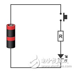 图3：不安装单片机的LED电路