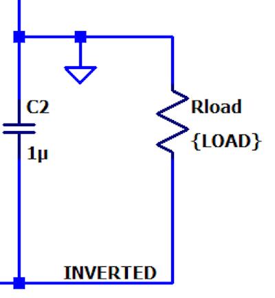 显示 Rload {LOAD} 的电荷泵电路的一部分。  