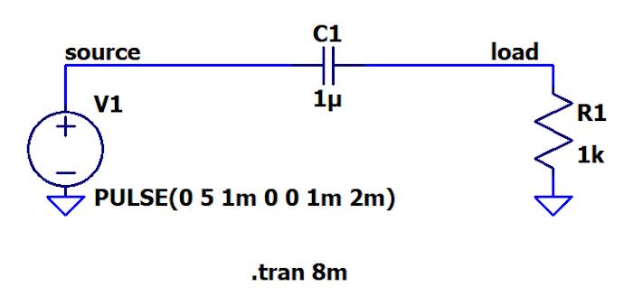 带有脉冲电压源、电容器和电阻器的示例负电压生成电路。