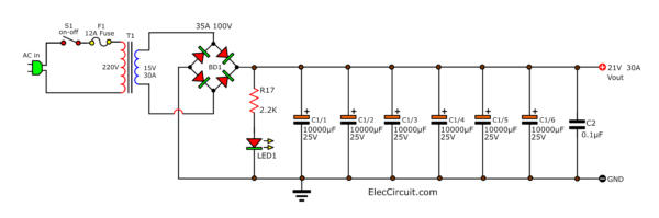 大电流13.8V电源电路如何工作