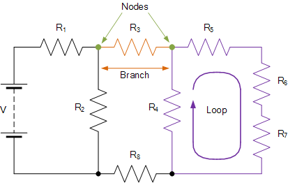 基尔霍夫电路定律示例