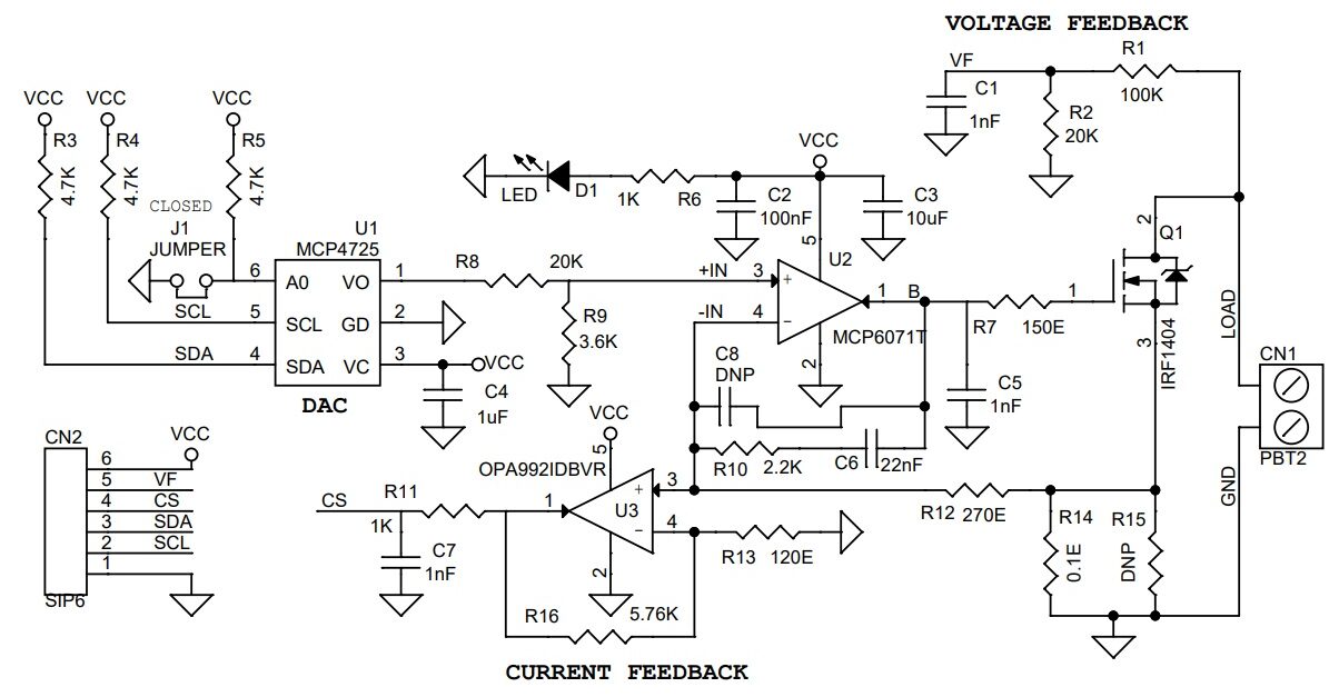 I2C DAC 控制电子负载