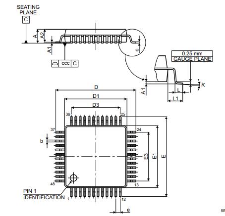 STM32F303CBT6封装图