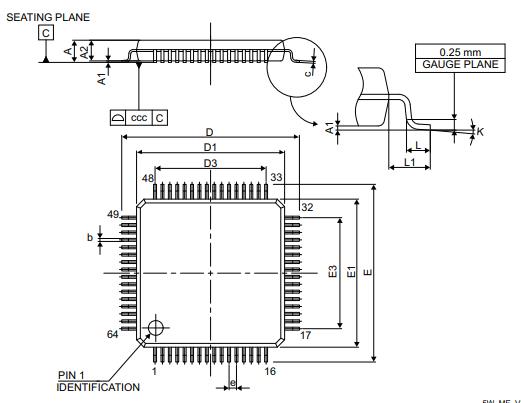 STM32G071RBT6封装图