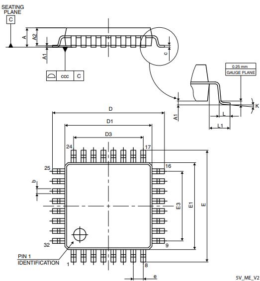 STM8S903K3T6C封装图