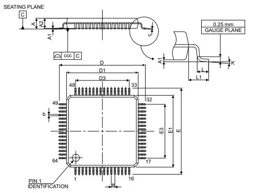 STM32L475RCT3封装图