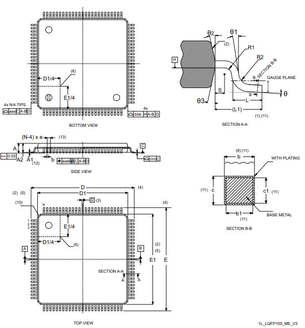 STM32L496VGY6PTR封装图