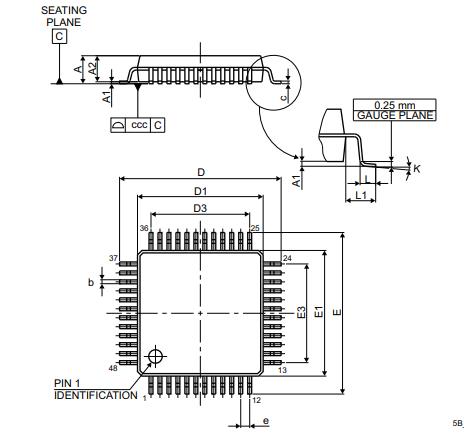 STM32L4P5CGT6封装图