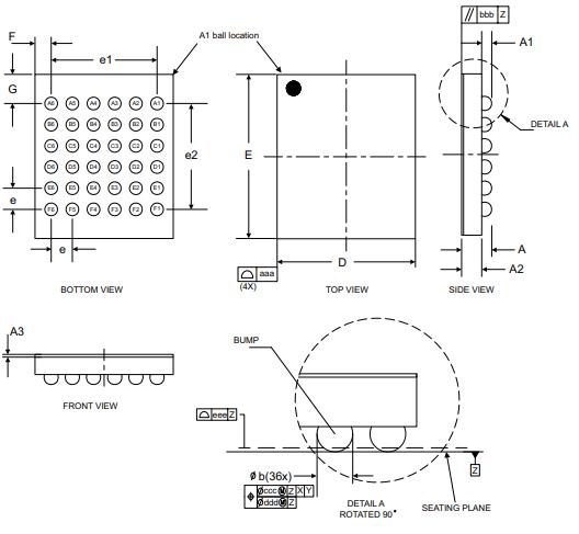 STM32L412TBY6TR封装图