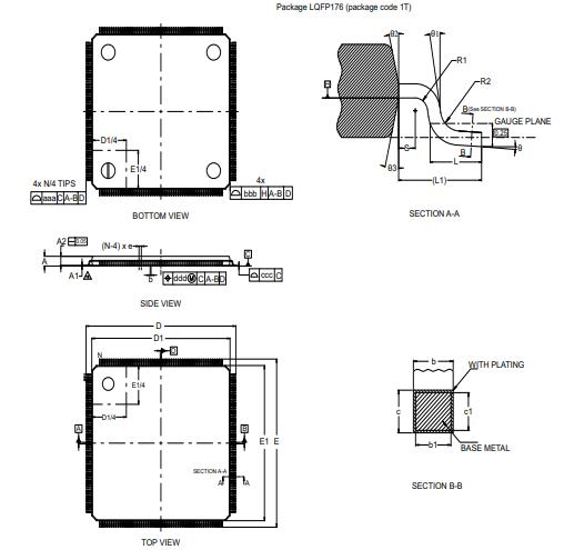 STM32F722IEK6封装图