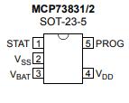MCP73831T-2ATI/OT原理图