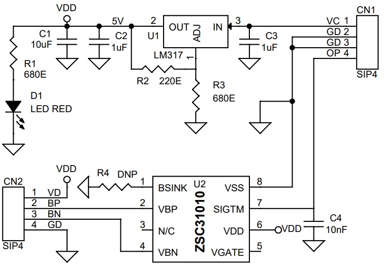 可编程桥式电阻传感器信号调节器