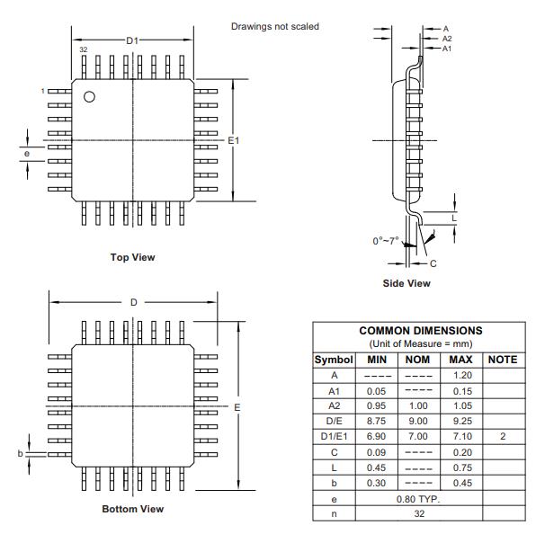 ATMEGA88PA-AU封装图