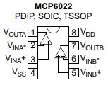 MCP6022T-I/SN原理图
