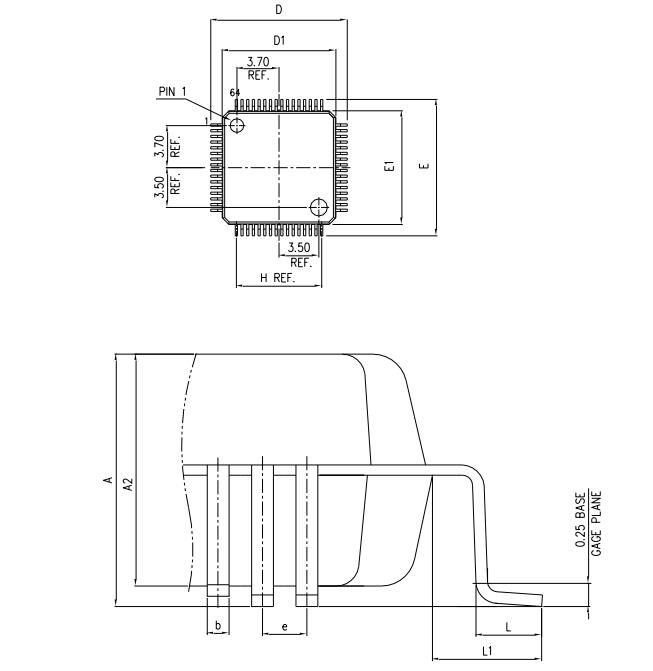 APM32F103RCT6封装图