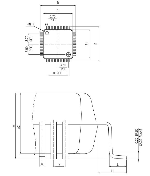 APM32E103RET6封装图