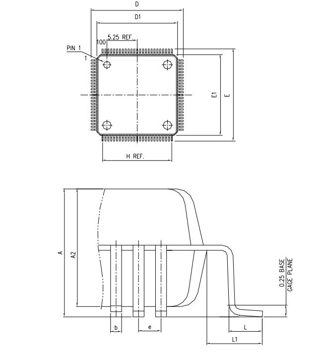 APM32F103VCT6封装图