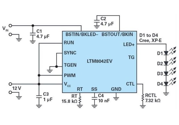 LED 驱动器的输入电压高于或低于 LED 灯串的电平