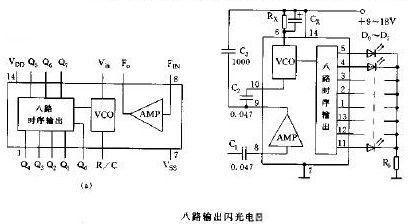 八路输出闪光电路：音频控制闪光变化的设计解析