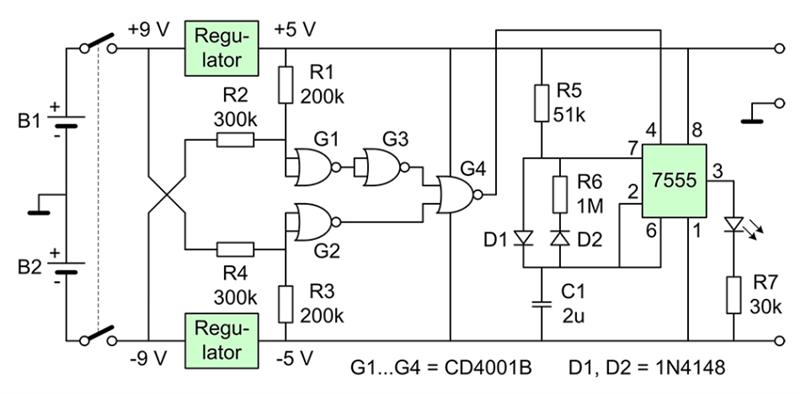 使用此电池监视器防止 9V 电池过度消耗