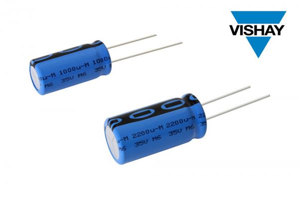 Vishay推出汽车级微型铝电解电容器，提高系统设计灵活性并节省电路板空间