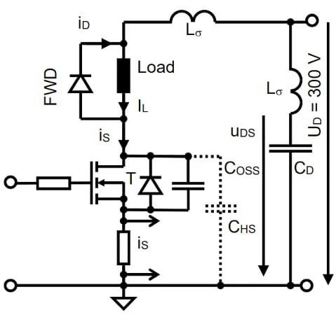 续流二极管的存储电荷对功率 MOSFET 导通损耗的影响