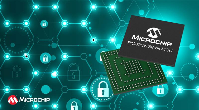Microchip推出搭载硬件安全模块的PIC32CK 32位单片机，轻松实现嵌入式安全功能