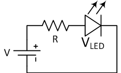 LED电路电阻器