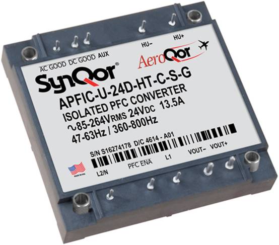 SynQor 宣布推出全新AeroQor 产品系列