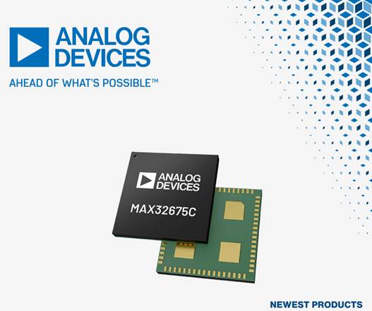 贸泽开售适合工业应用中精密传感的Analog Devices MAX32675C微控制器