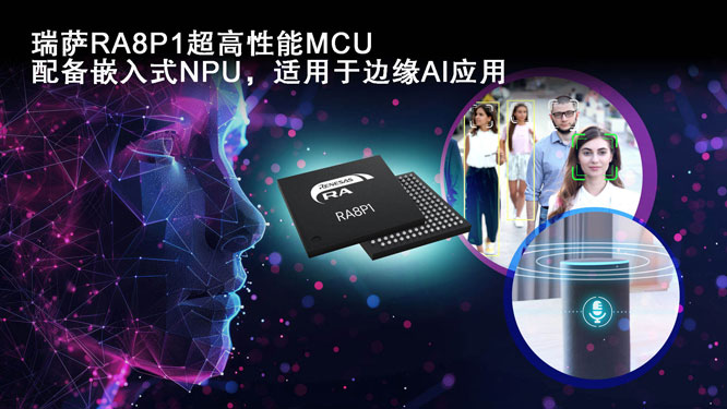 瑞萨电子推出搭载AI加速功能的1GHz微控制器，树立MCU性能新标杆