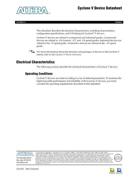 5CEFA7F23I7N_1090數(shù)據(jù)手冊(cè)封面