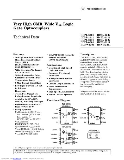 HCPL-7800A_694数据手册封面