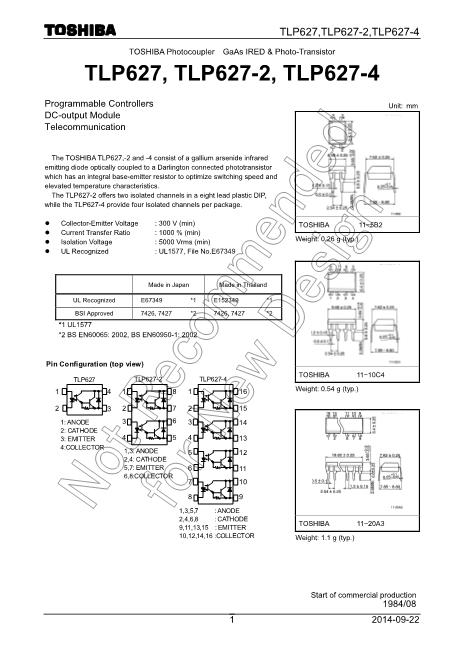 LTV-1009-TP1-G數(shù)據(jù)手冊封面