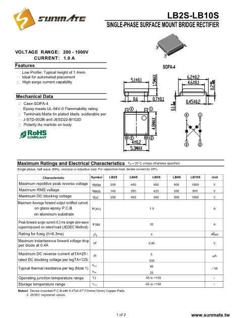 LB10S數(shù)據(jù)手冊封面