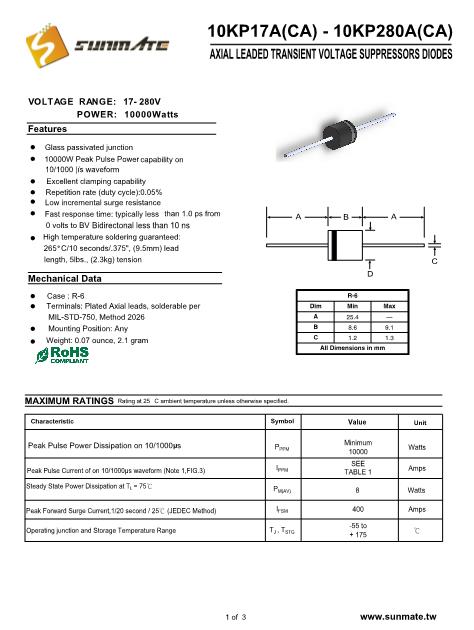 10KP110A數(shù)據(jù)手冊(cè)封面