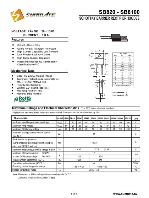 SB8100數(shù)據(jù)手冊(cè)封面