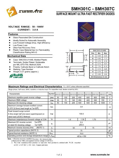 SMH302C数据手册封面