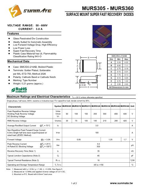 MURS315数据手册封面