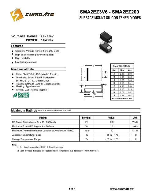 SMA2EZ47數(shù)據(jù)手冊(cè)封面