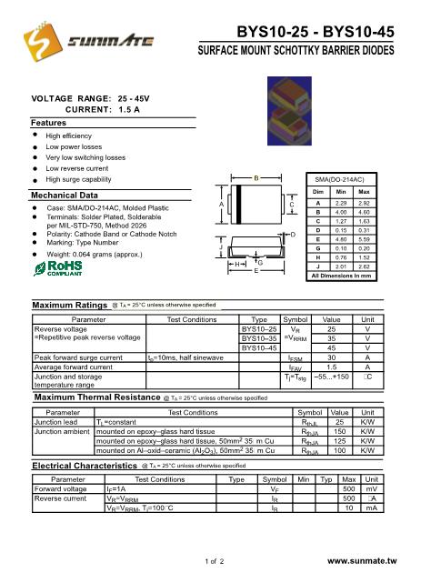 BYS10-45数据手册封面