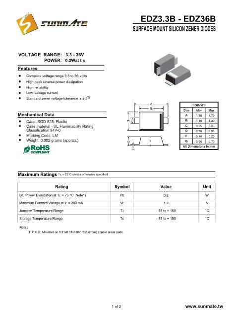 EDZ13B数据手册封面