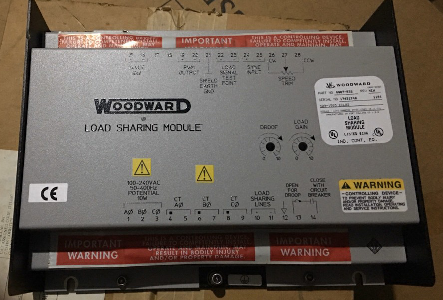 全新Woodward伍德沃德调速控制器9907-838    9907-019
