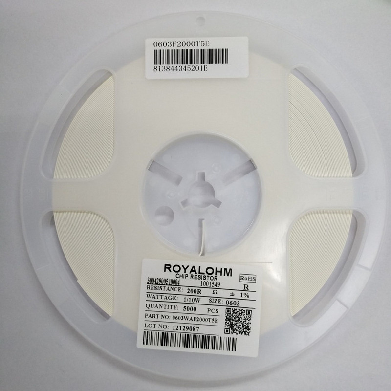 0603WAF2000T5E 0603 200R 1%