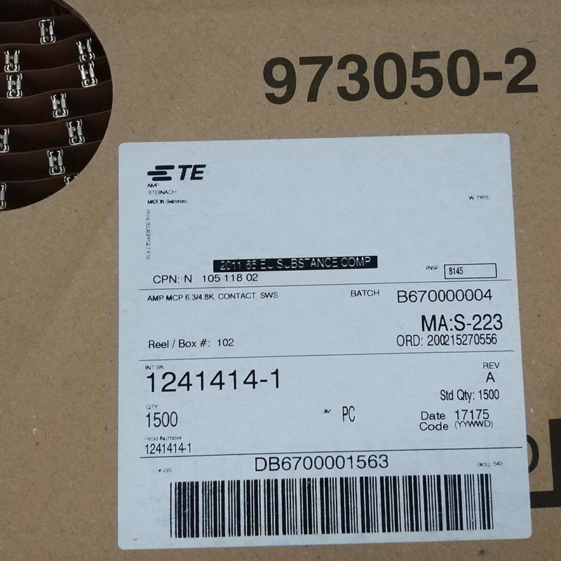 供应1241414-1  泰科TE接插件 汽车连接器